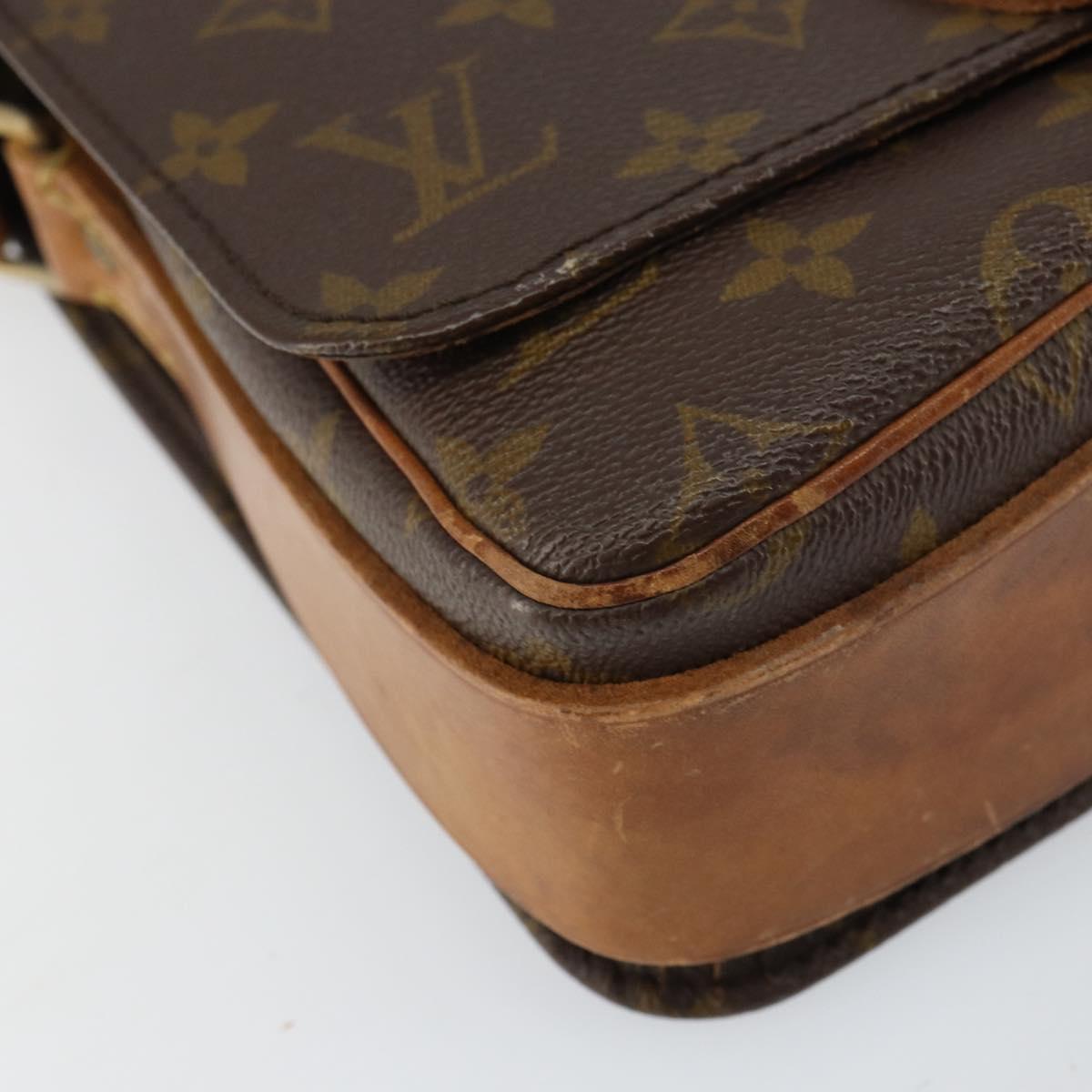 LOUIS VUITTON Monogram Cartouchiere MM Shoulder Bag M51253 LV Auth 159527