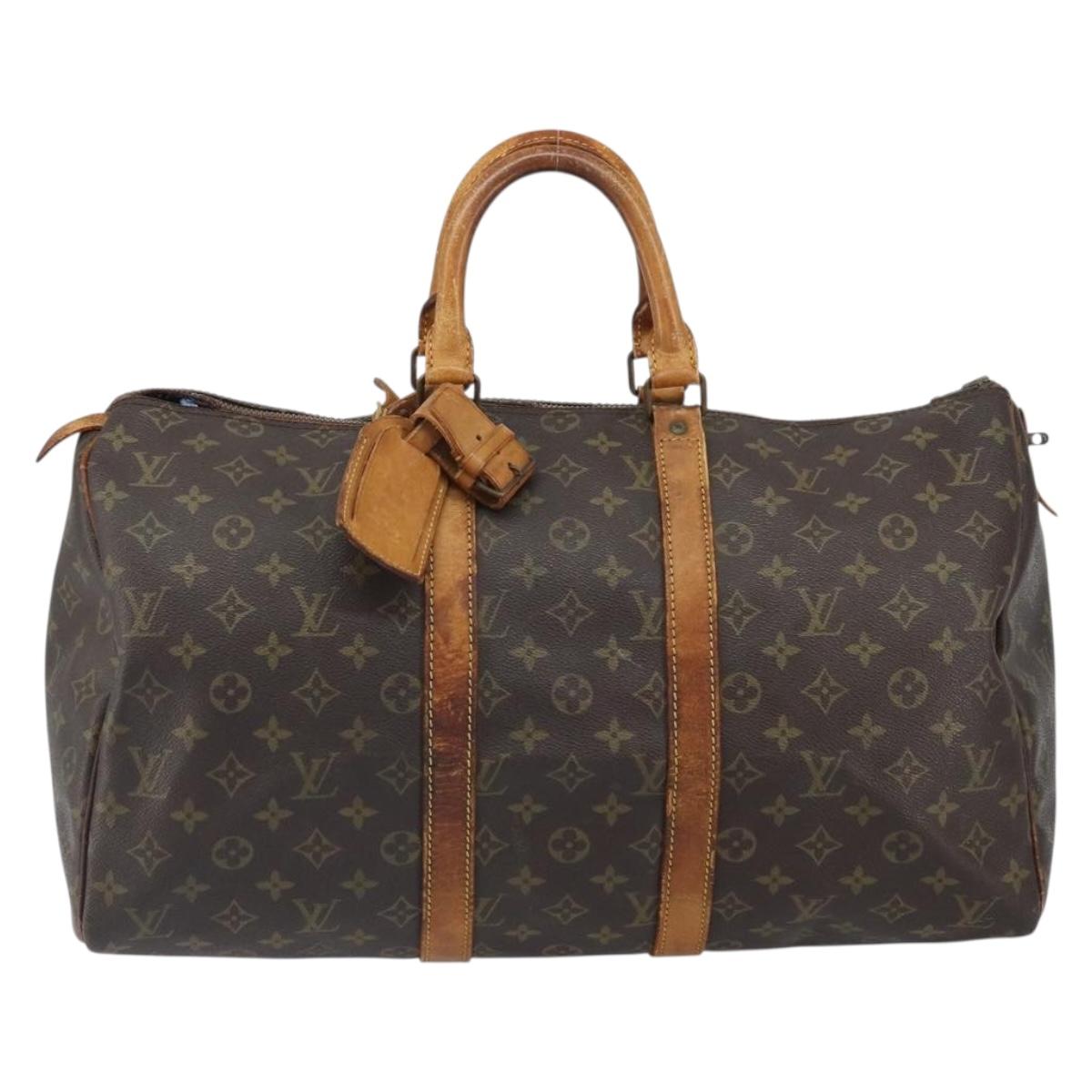 LOUIS VUITTON Monogram Keepall 45 Boston Bag M41428 LV Auth 159530