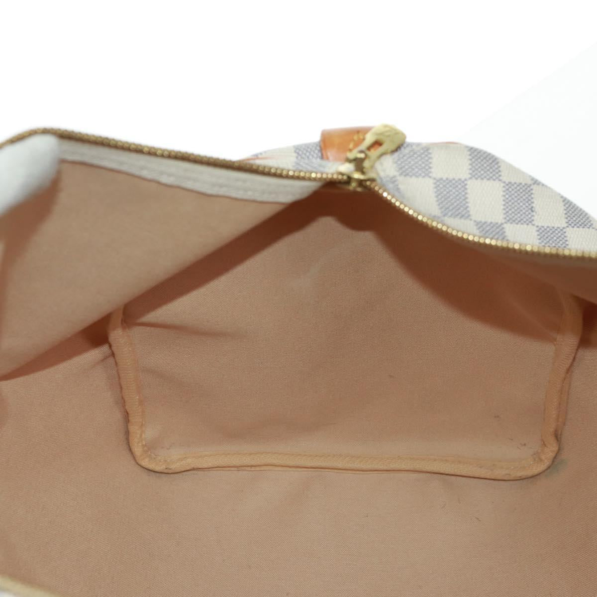 LOUIS VUITTON Damier Azur Keepall 50 Boston Bag N41430 LV Auth 159533V