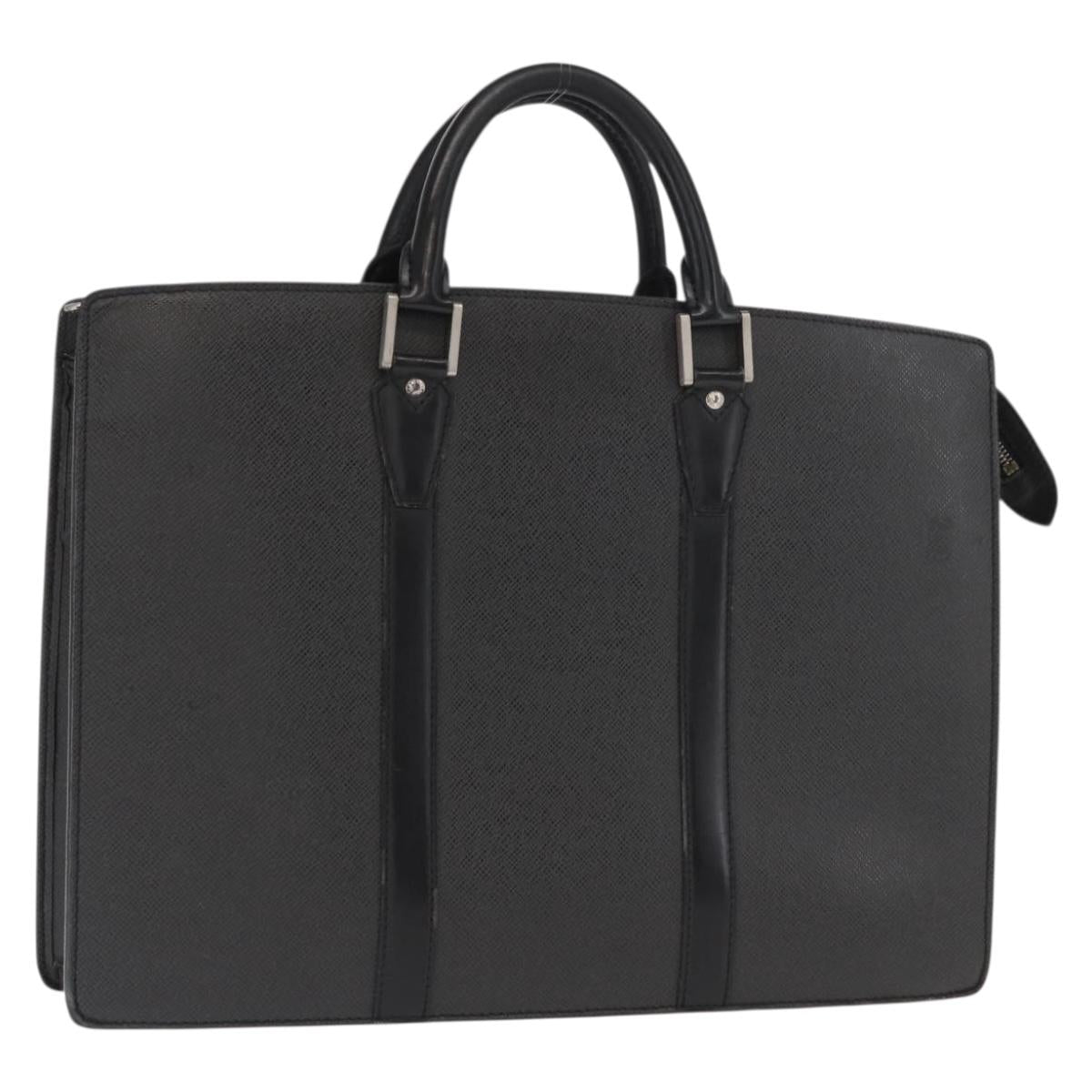 LOUIS VUITTON Taiga Porte Documents Rozan Bag Ardoise M30052 LV Auth 159556