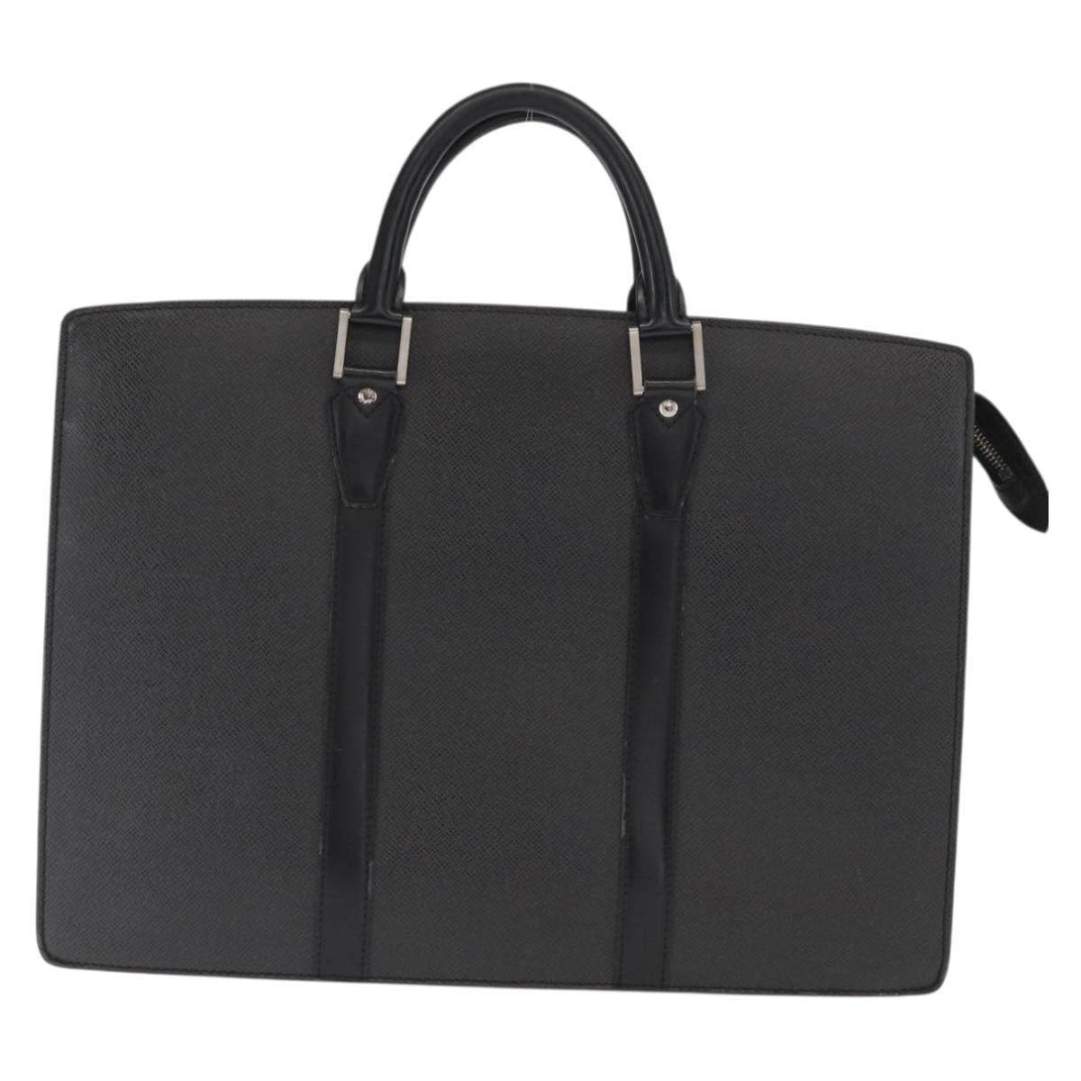 LOUIS VUITTON Taiga Porte Documents Rozan Bag Ardoise M30052 LV Auth 159556