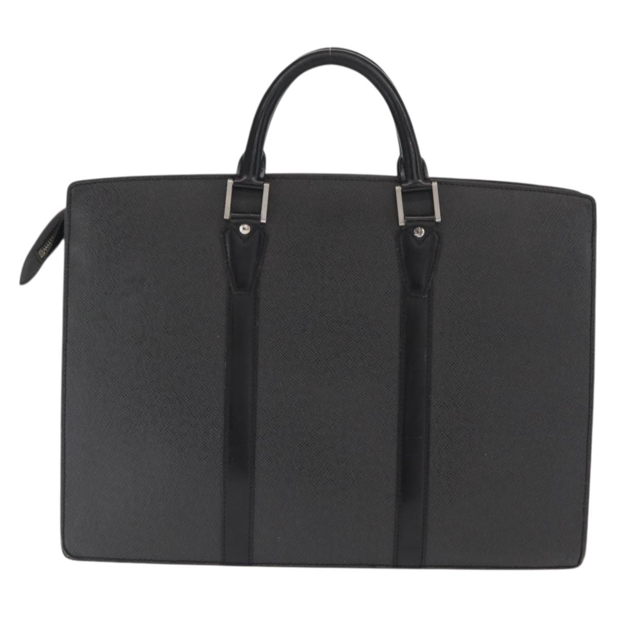 LOUIS VUITTON Taiga Porte Documents Rozan Bag Ardoise M30052 LV Auth 159556