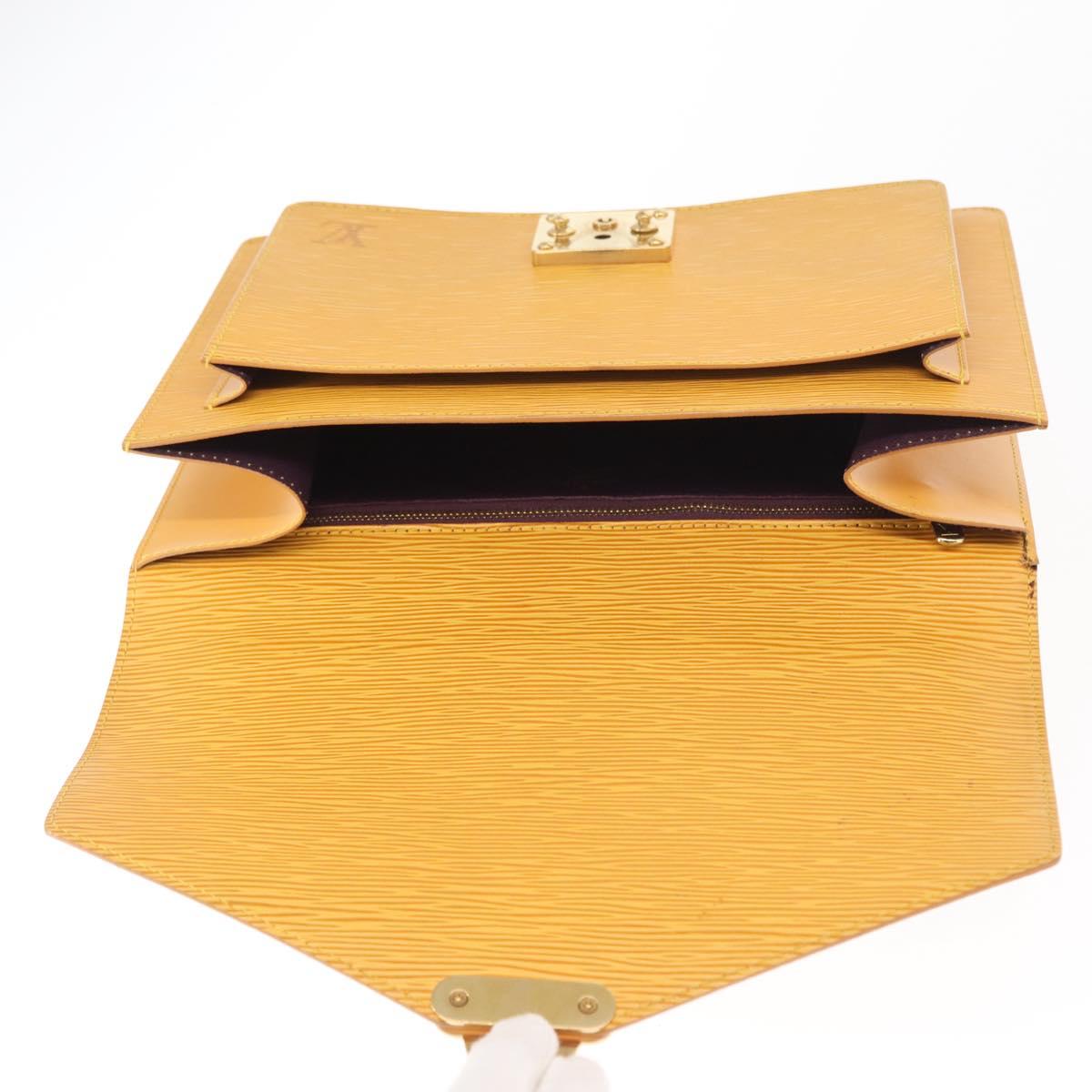 LOUIS VUITTON Epi Monceau 28 Hand Bag 2way Yellow M52129 LV Auth 159558