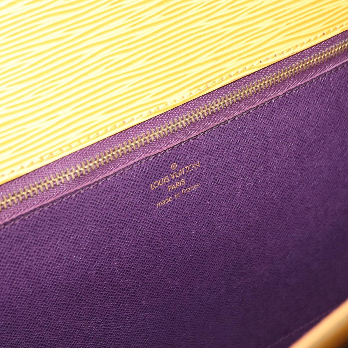 LOUIS VUITTON Epi Monceau 28 Hand Bag 2way Yellow M52129 LV Auth 159558