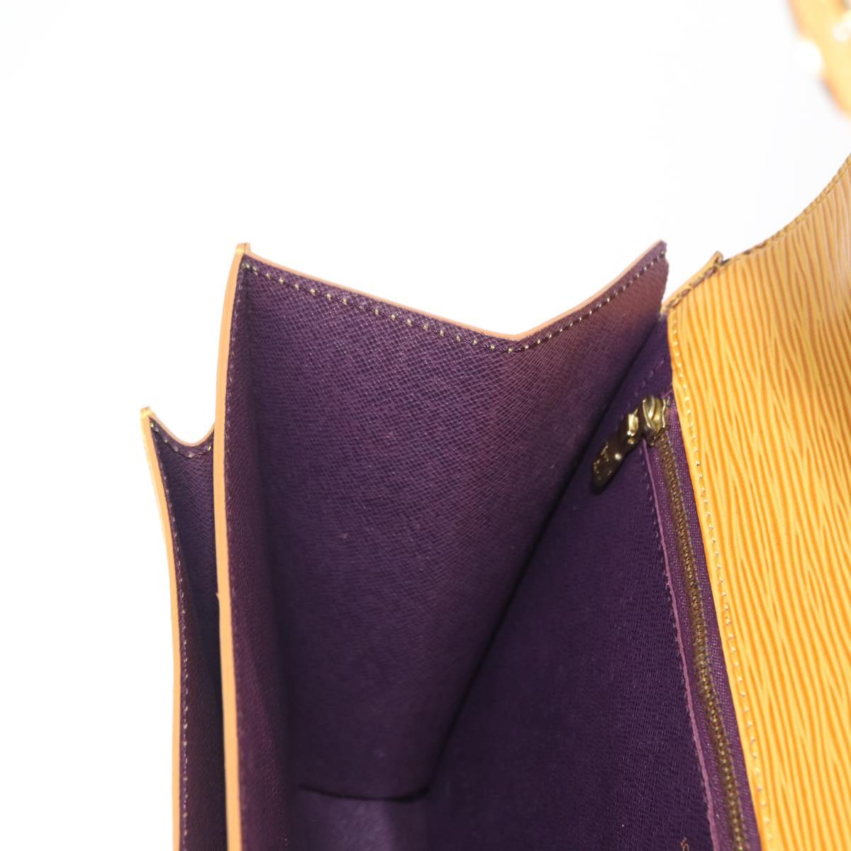 LOUIS VUITTON Epi Monceau 28 Hand Bag 2way Yellow M52129 LV Auth 159558