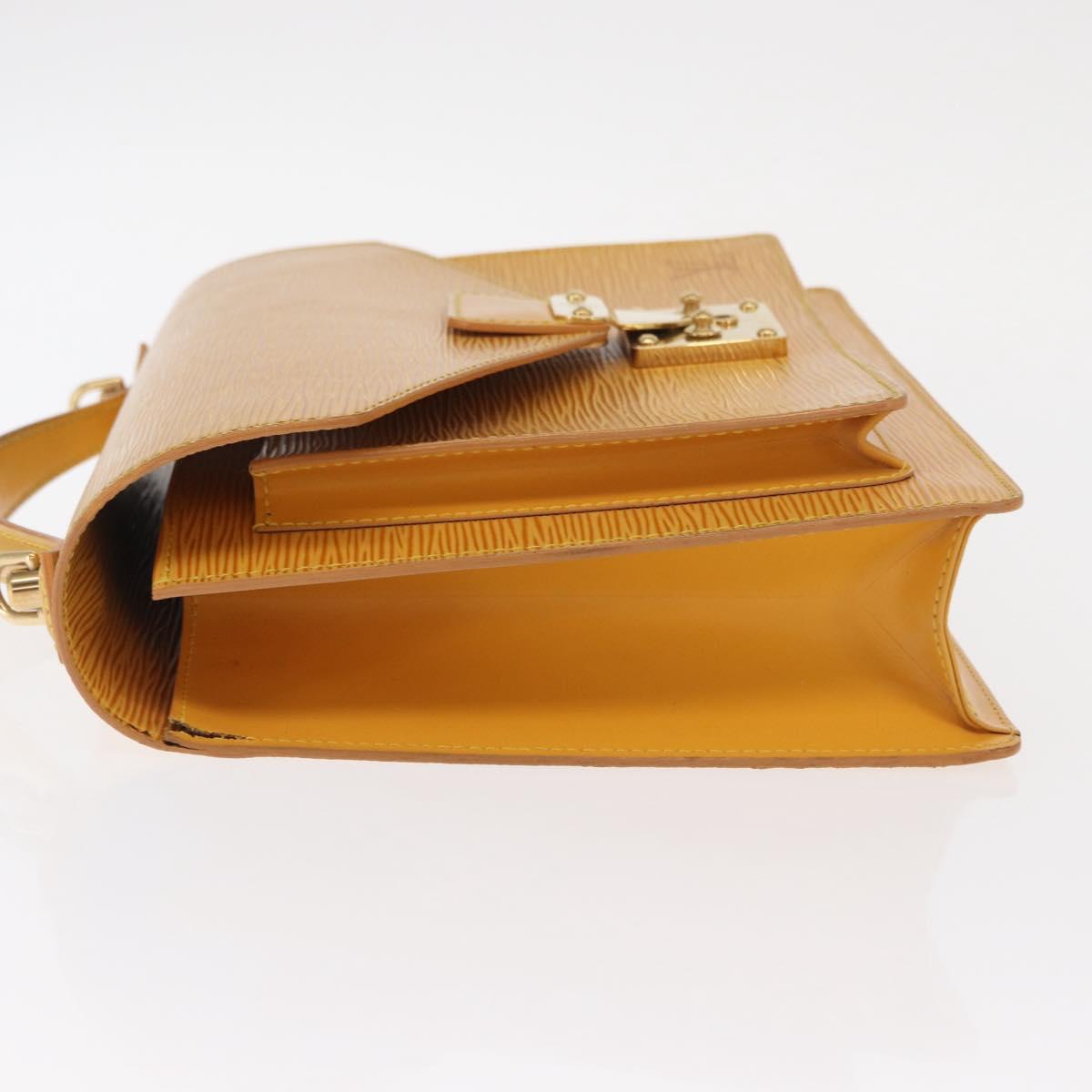 LOUIS VUITTON Epi Monceau 28 Hand Bag 2way Yellow M52129 LV Auth 159558