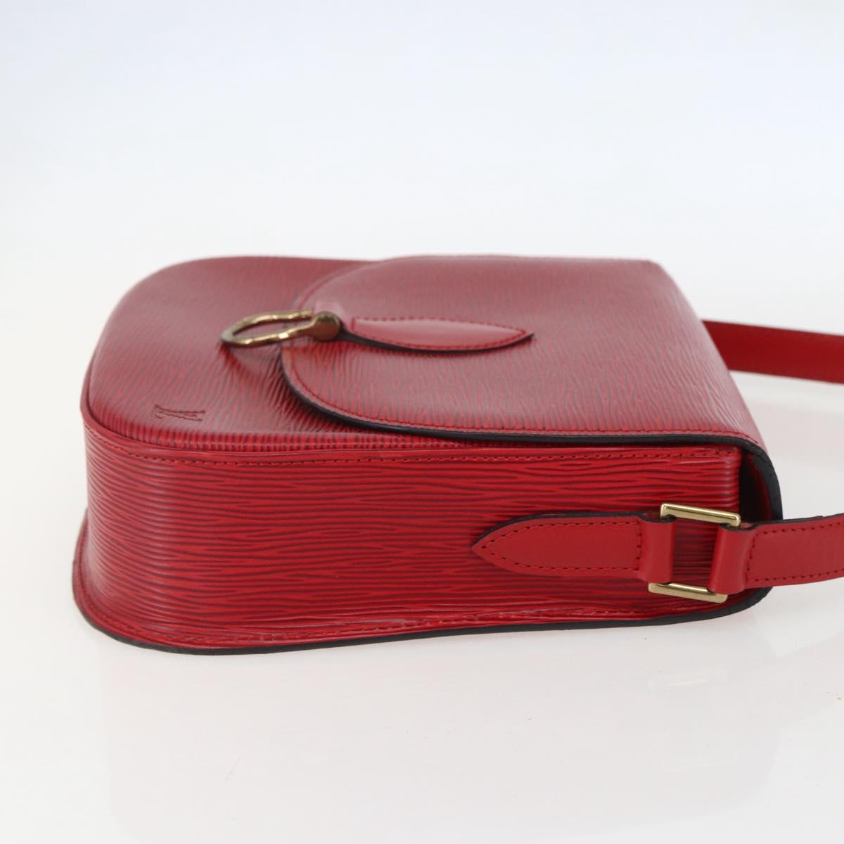 LOUIS VUITTON Epi Saint Cloud GM Shoulder Bag Red M52197 LV Auth 159560