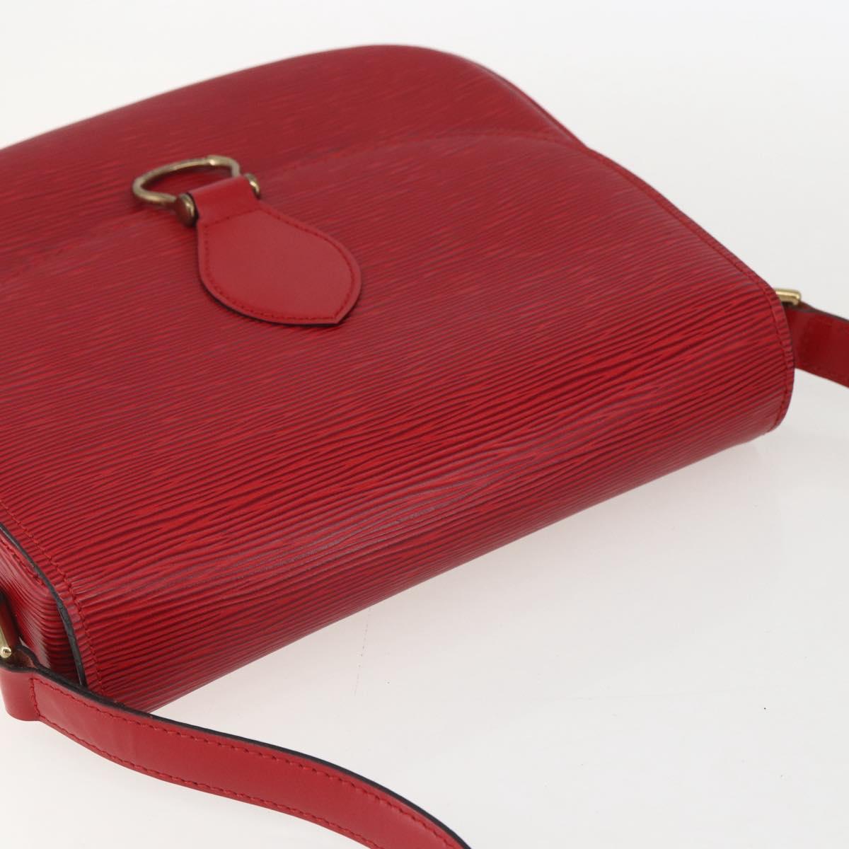 LOUIS VUITTON Epi Saint Cloud GM Shoulder Bag Red M52197 LV Auth 159560