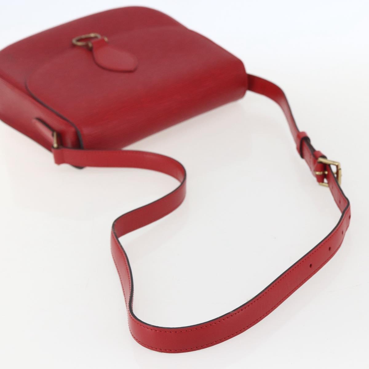 LOUIS VUITTON Epi Saint Cloud GM Shoulder Bag Red M52197 LV Auth 159560