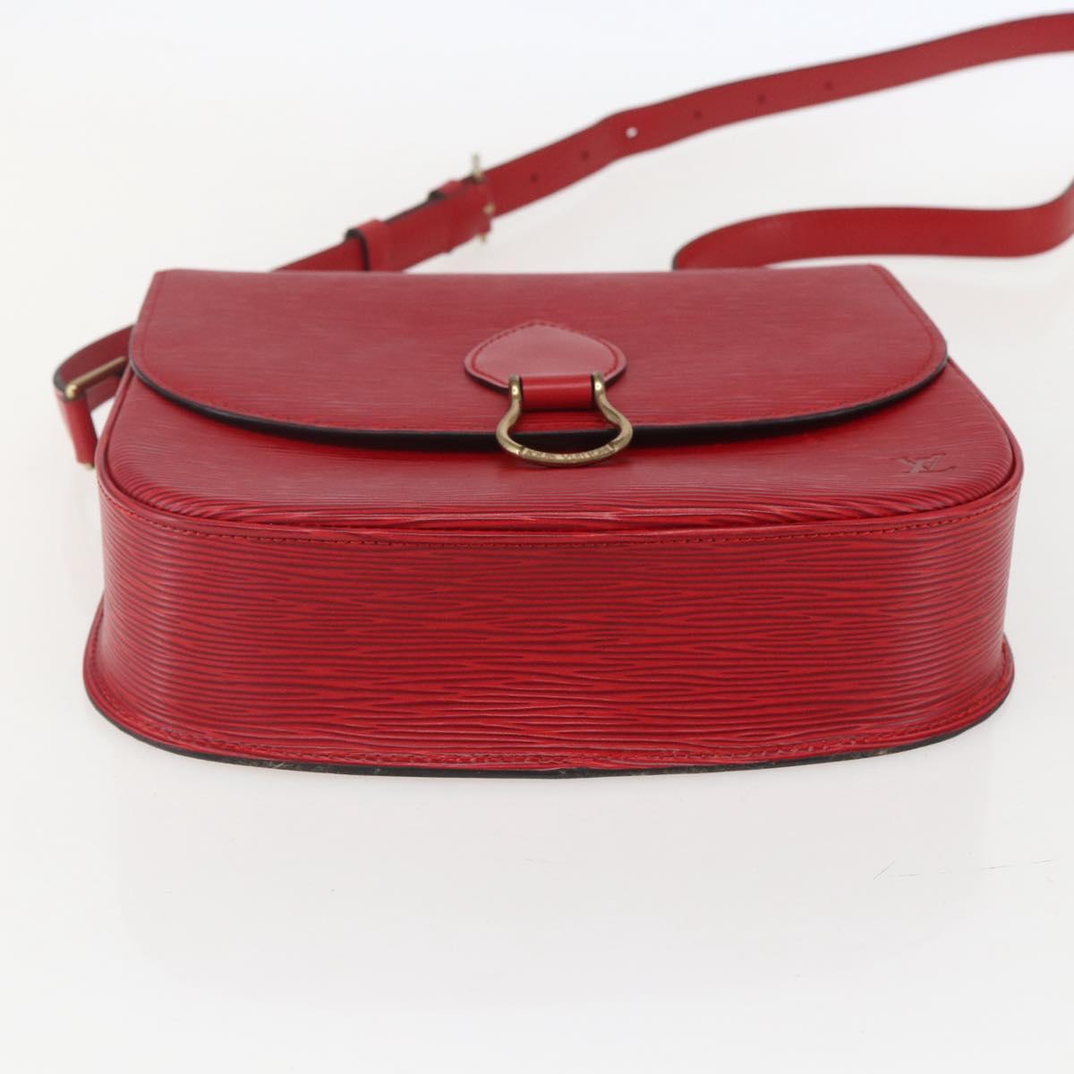 LOUIS VUITTON Epi Saint Cloud GM Shoulder Bag Red M52197 LV Auth 159560