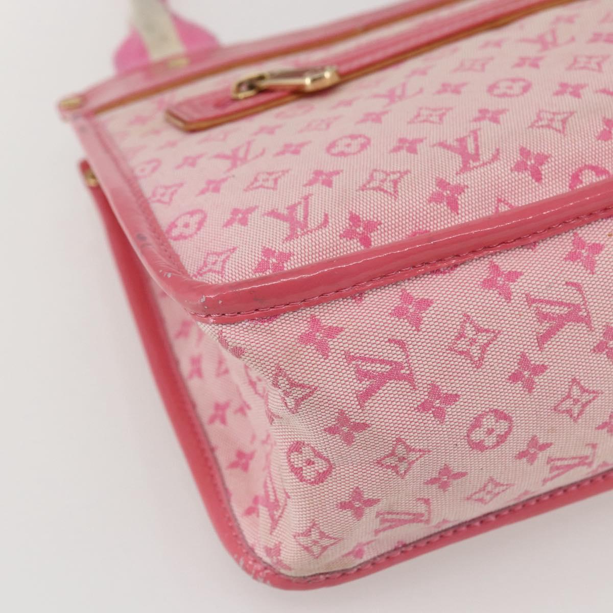 LOUIS VUITTON Monogram Mini Suck Catlin Hand Bag Pink Gold M92930 LV Auth 159562