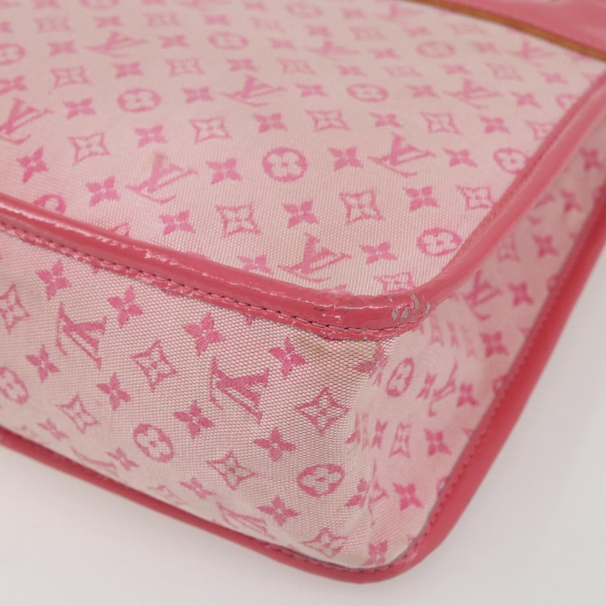 LOUIS VUITTON Monogram Mini Suck Catlin Hand Bag Pink Gold M92930 LV Auth 159562