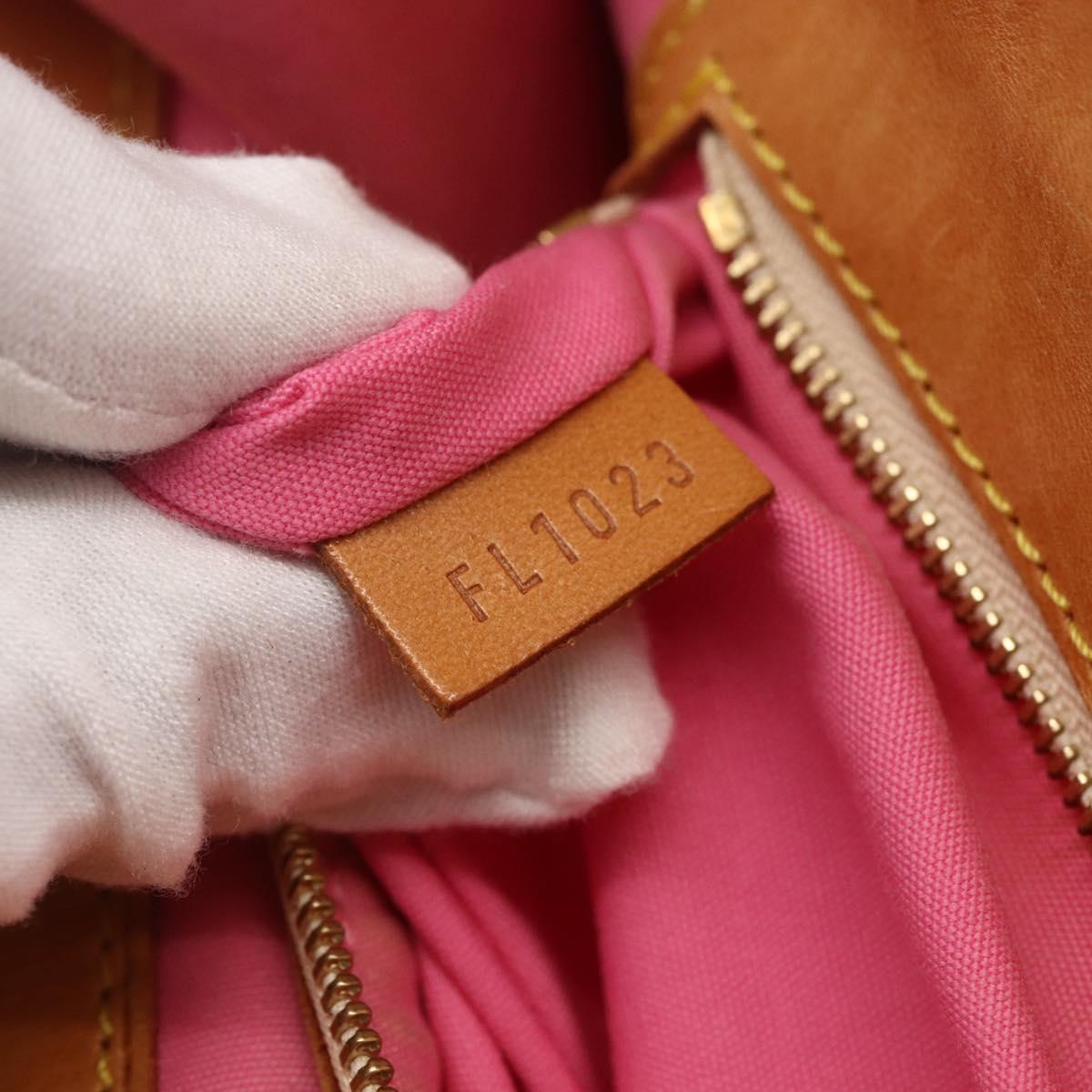 LOUIS VUITTON Monogram Mini Suck Catlin Hand Bag Pink Gold M92930 LV Auth 159562