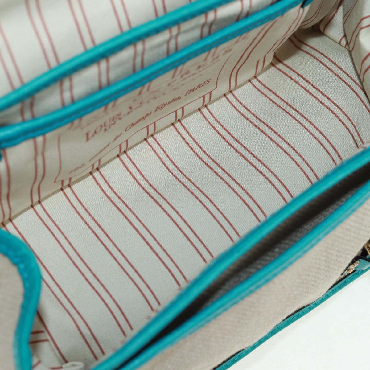 LOUIS VUITTON Antigua Sac Express PM Bag Turquoise Blue M92396 LV Auth 159564SAV