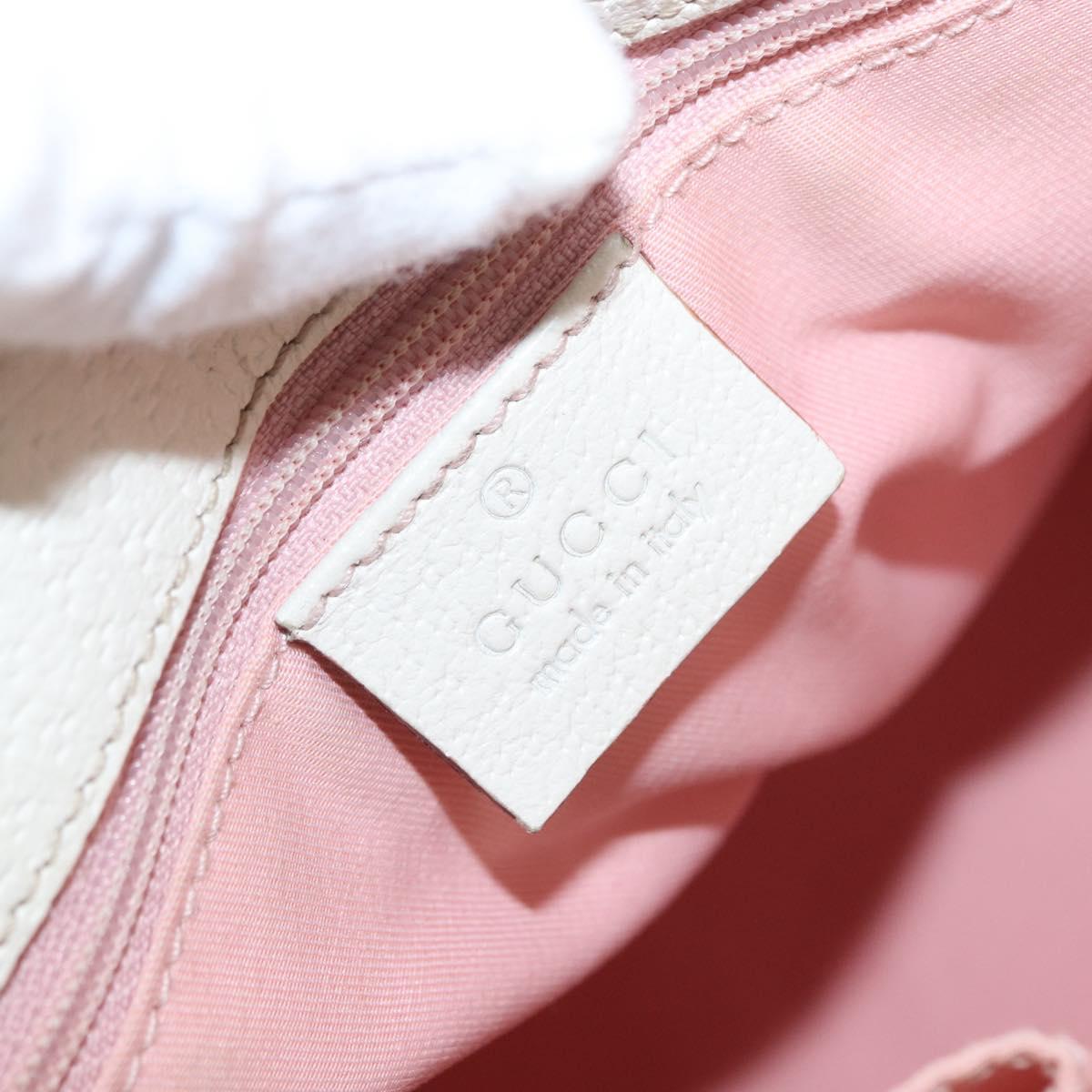 GUCCI GG Canvas Tote Bag Pink Gold 120840 Auth 159575