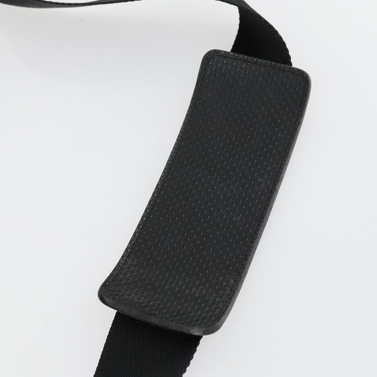 PRADA Garment Cover Nylon Black Silver Auth 159585