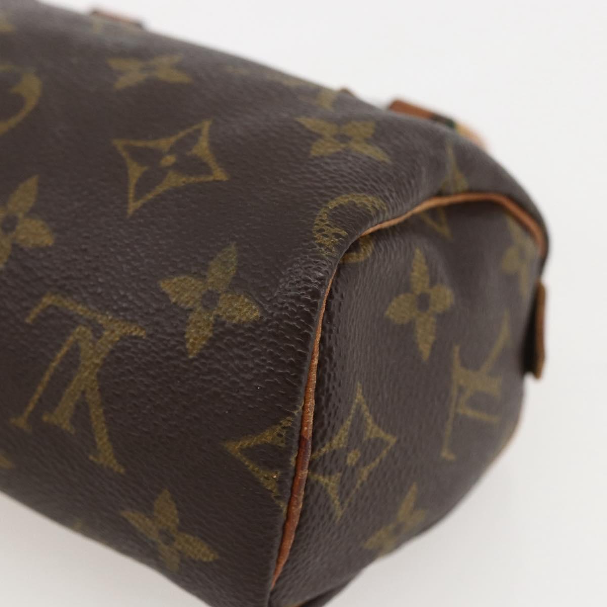LOUIS VUITTON Monogram Mini Speedy Hand Bag M41534 LV Auth 159593