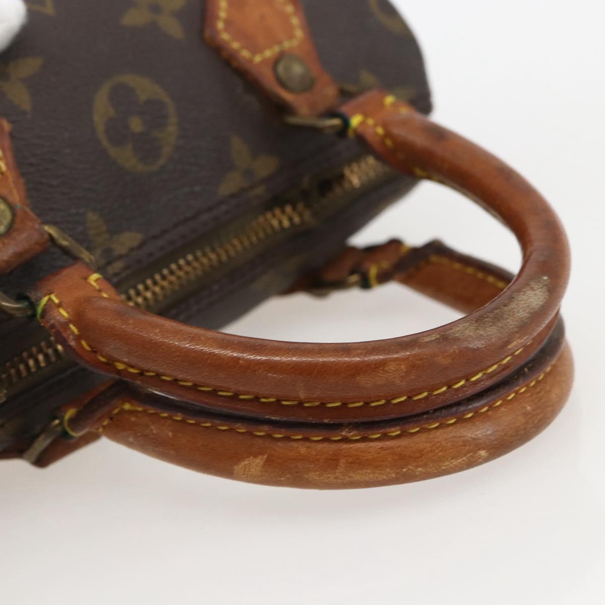 LOUIS VUITTON Monogram Mini Speedy Hand Bag M41534 LV Auth 159593