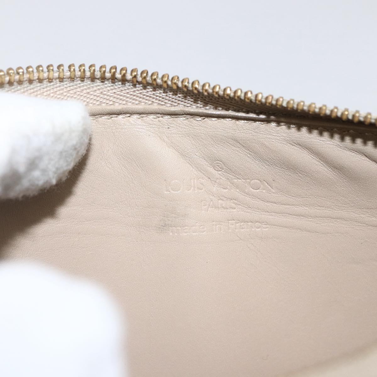 LOUIS VUITTON Monogram Vernis Lexington Pouch Beige M91010 LV Auth 159601