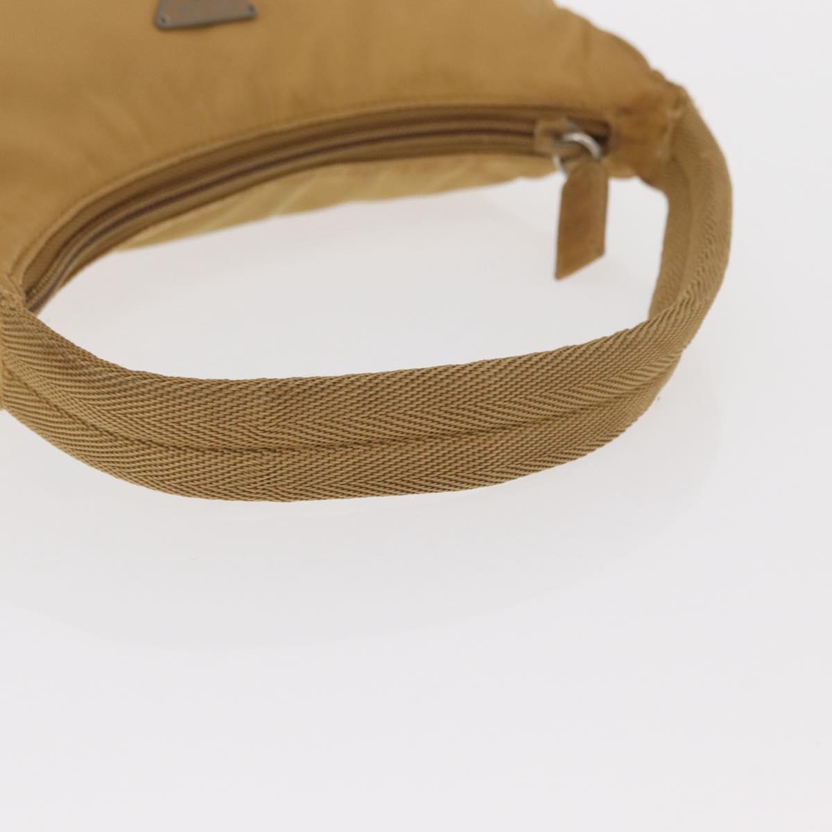 PRADA Hand Pouch Nylon Yellow Auth 159602
