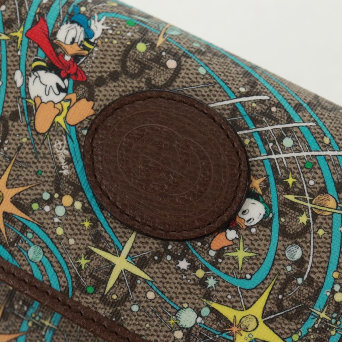 GUCCI GG Supreme Bag PVC Disney Collaboration Beige Gold 647927 Auth 159608SAM