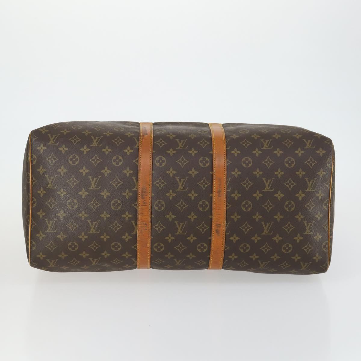 LOUIS VUITTON Monogram Keepall 55 Boston Bag M41424 LV Auth 159638