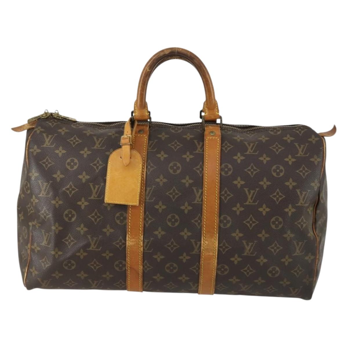 LOUIS VUITTON Monogram Keepall 45 Boston Bag M41428 LV Auth 159641