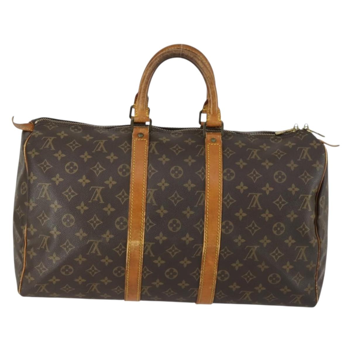 LOUIS VUITTON Monogram Keepall 45 Boston Bag M41428 LV Auth 159641