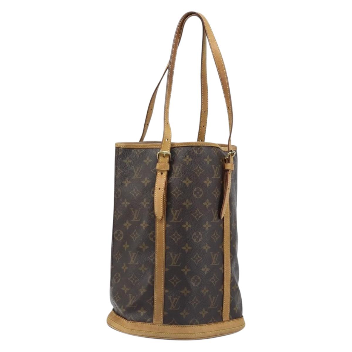 LOUIS VUITTON Monogram Bucket GM Shoulder Bag M42236 LV Auth 159651