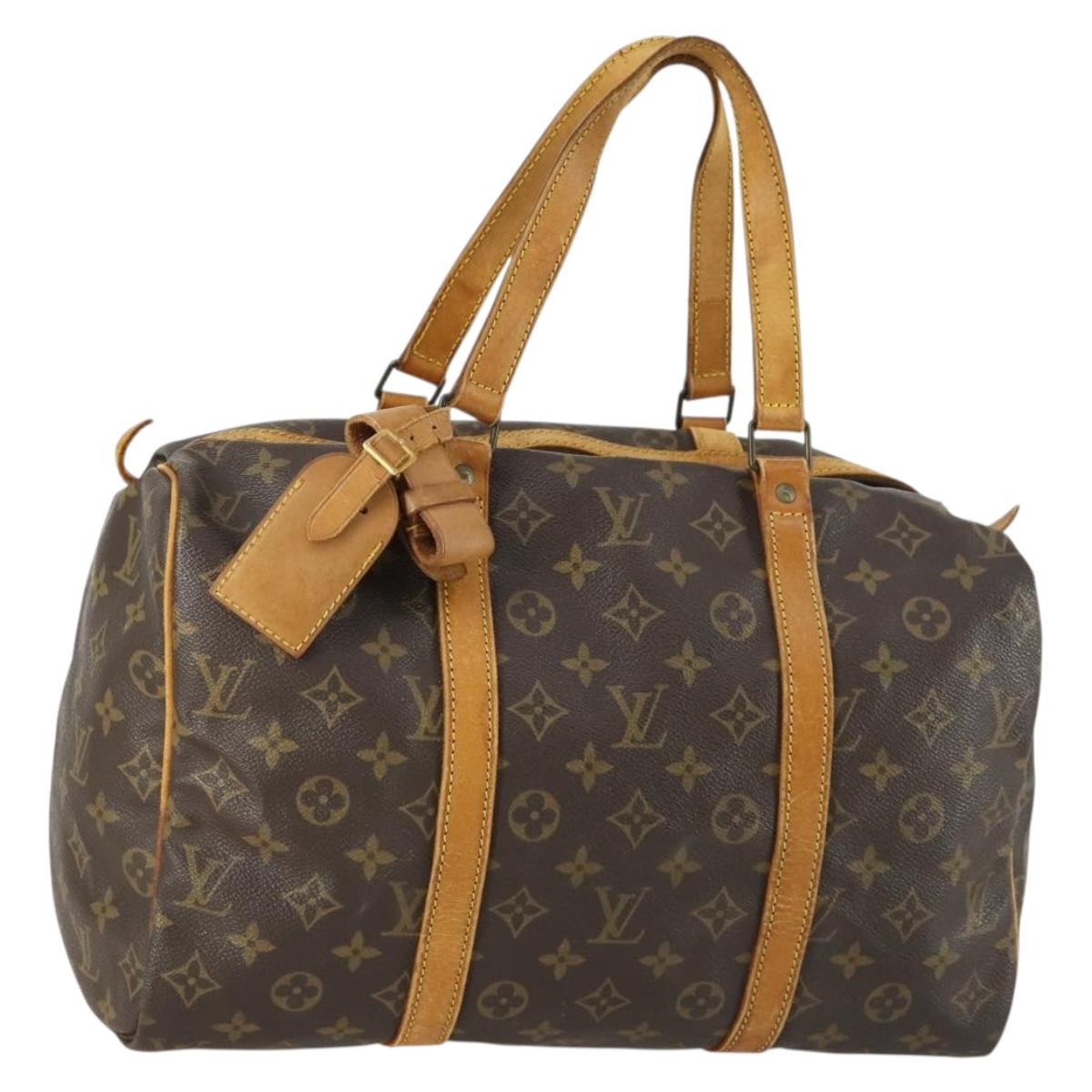 LOUIS VUITTON Monogram Sac Souple 35 Boston Bag M41626 LV Auth 159661