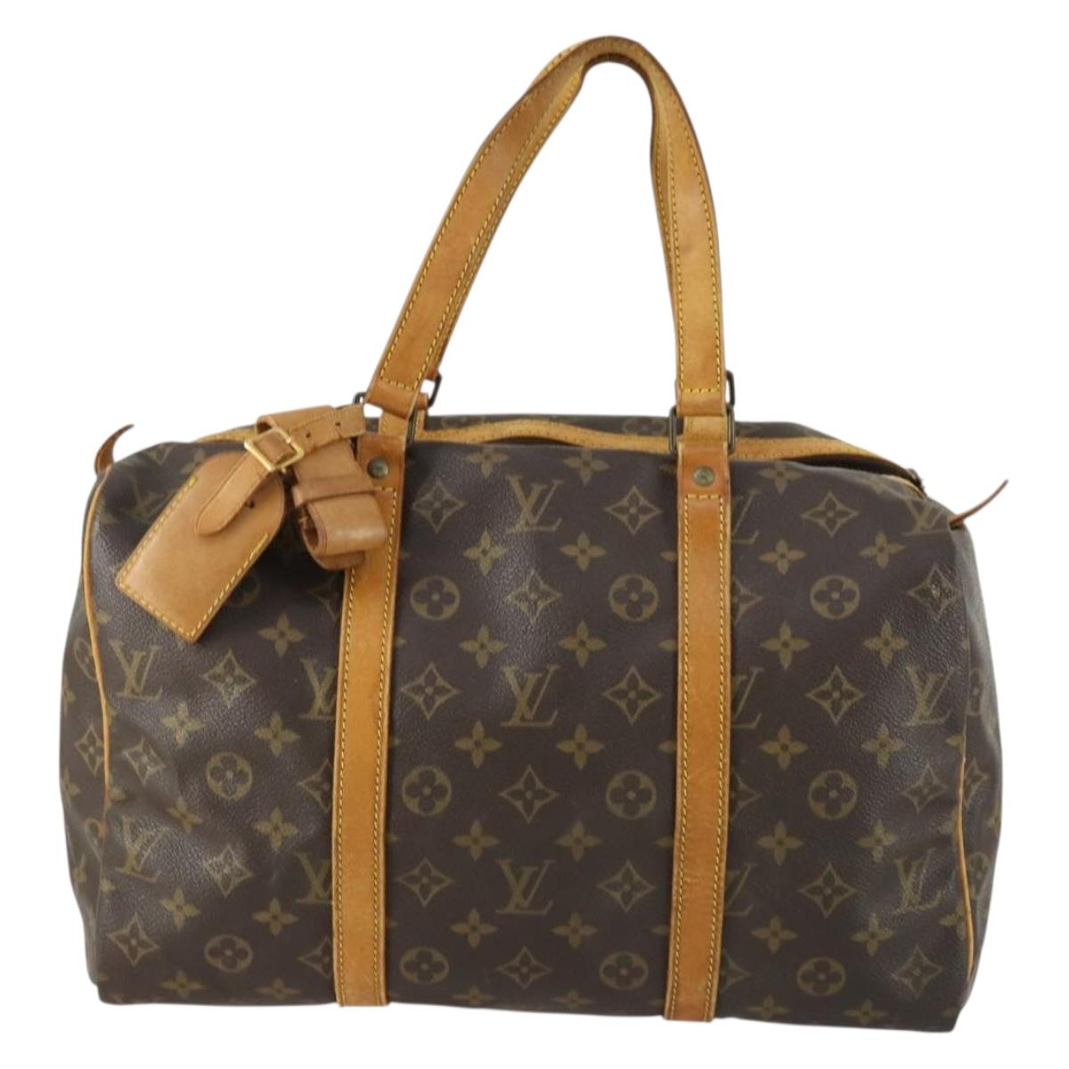 LOUIS VUITTON Monogram Sac Souple 35 Boston Bag M41626 LV Auth 159661