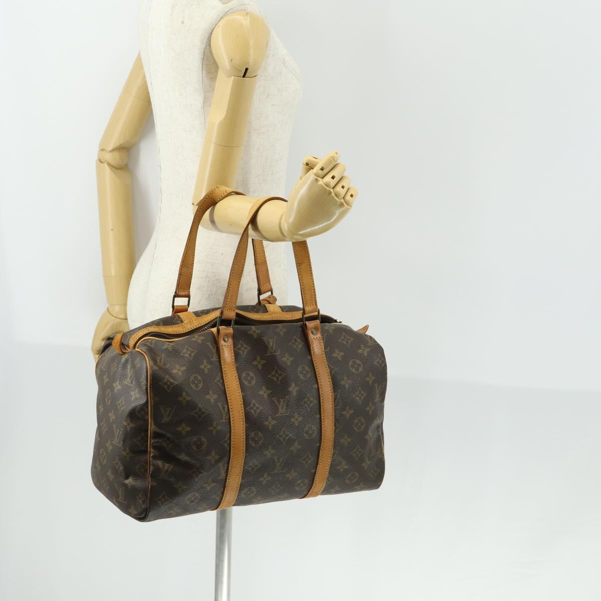 LOUIS VUITTON Monogram Sac Souple 35 Boston Bag M41626 LV Auth 159661