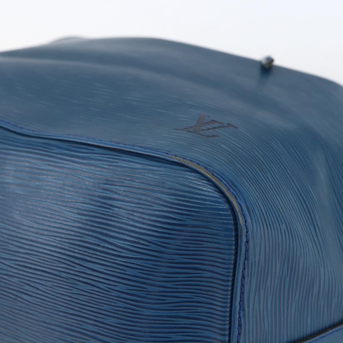 LOUIS VUITTON Epi Petit Noe Shoulder Bag Blue M44105 LV Auth 159682