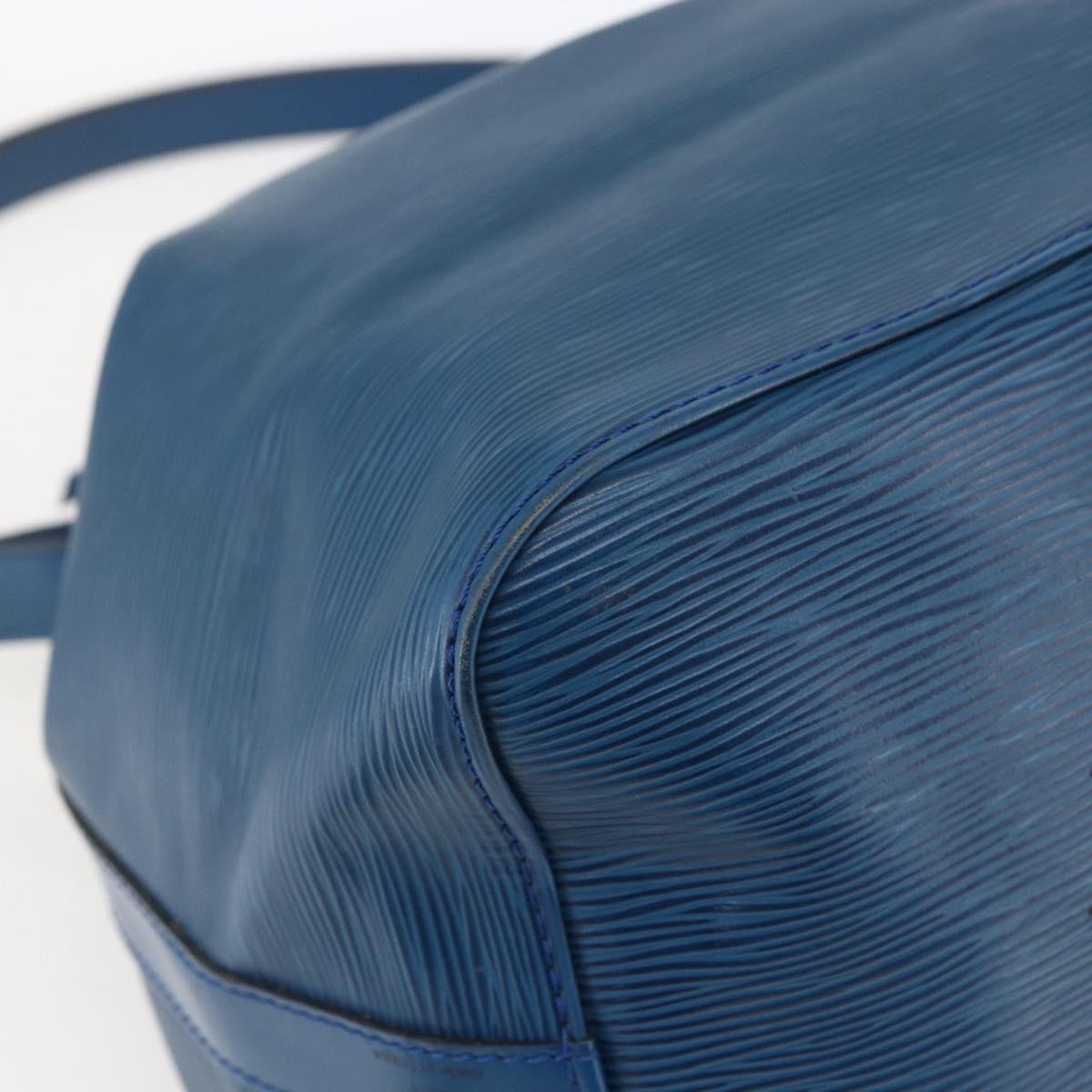 LOUIS VUITTON Epi Petit Noe Shoulder Bag Blue M44105 LV Auth 159682