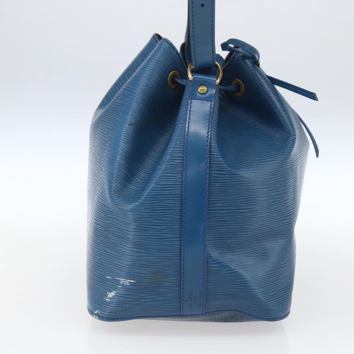 LOUIS VUITTON Epi Petit Noe Shoulder Bag Blue M44105 LV Auth 159682