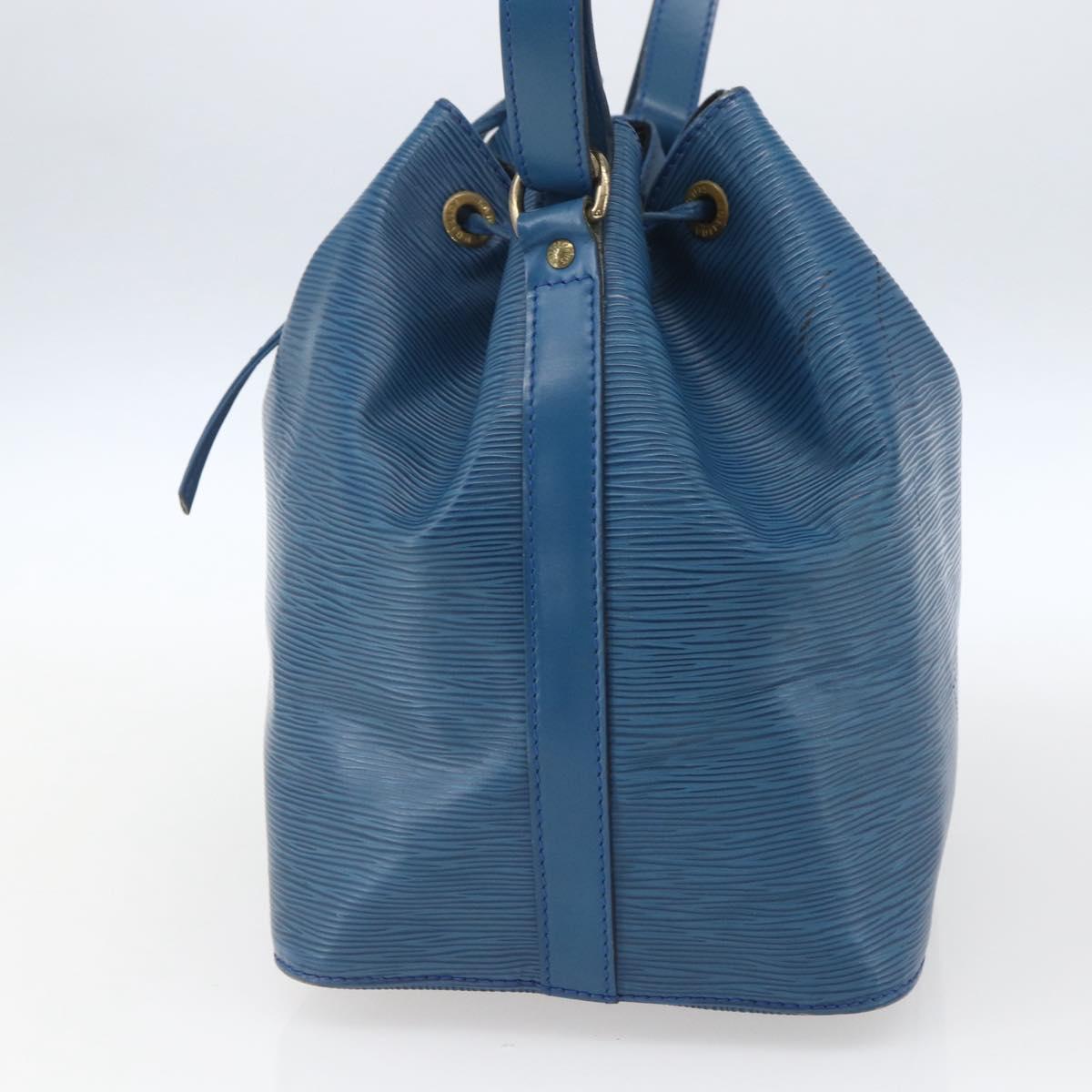 LOUIS VUITTON Epi Petit Noe Shoulder Bag Blue M44105 LV Auth 159682