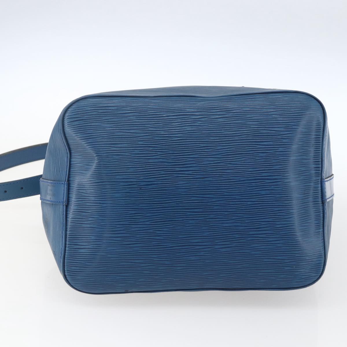 LOUIS VUITTON Epi Petit Noe Shoulder Bag Blue M44105 LV Auth 159682