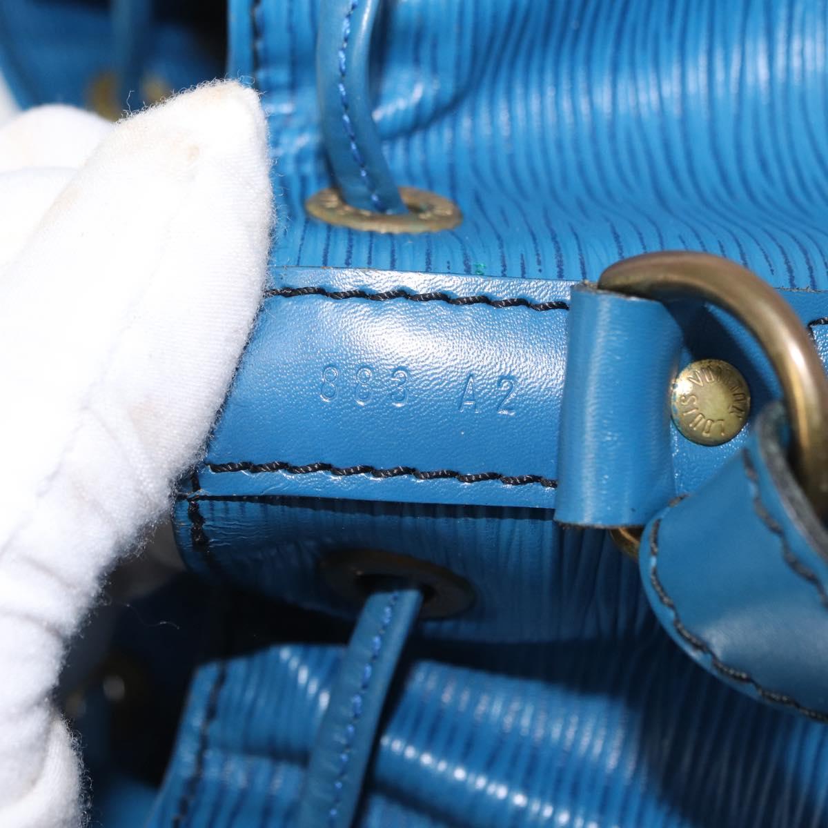 LOUIS VUITTON Epi Petit Noe Shoulder Bag Blue M44105 LV Auth 159683