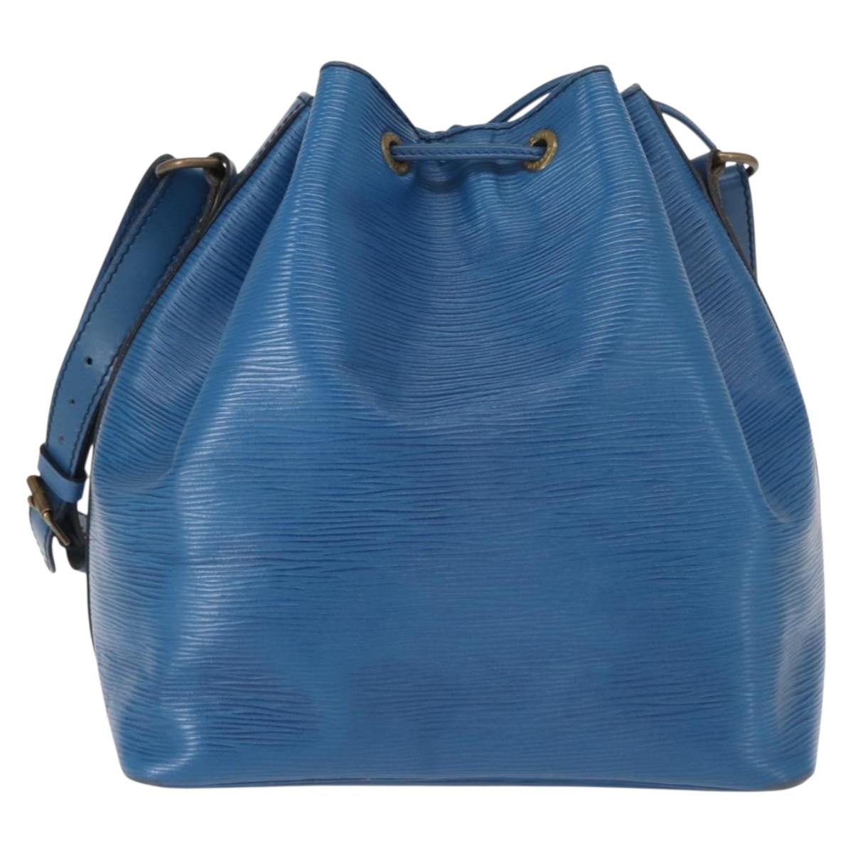 LOUIS VUITTON Epi Petit Noe Shoulder Bag Blue M44105 LV Auth 159683