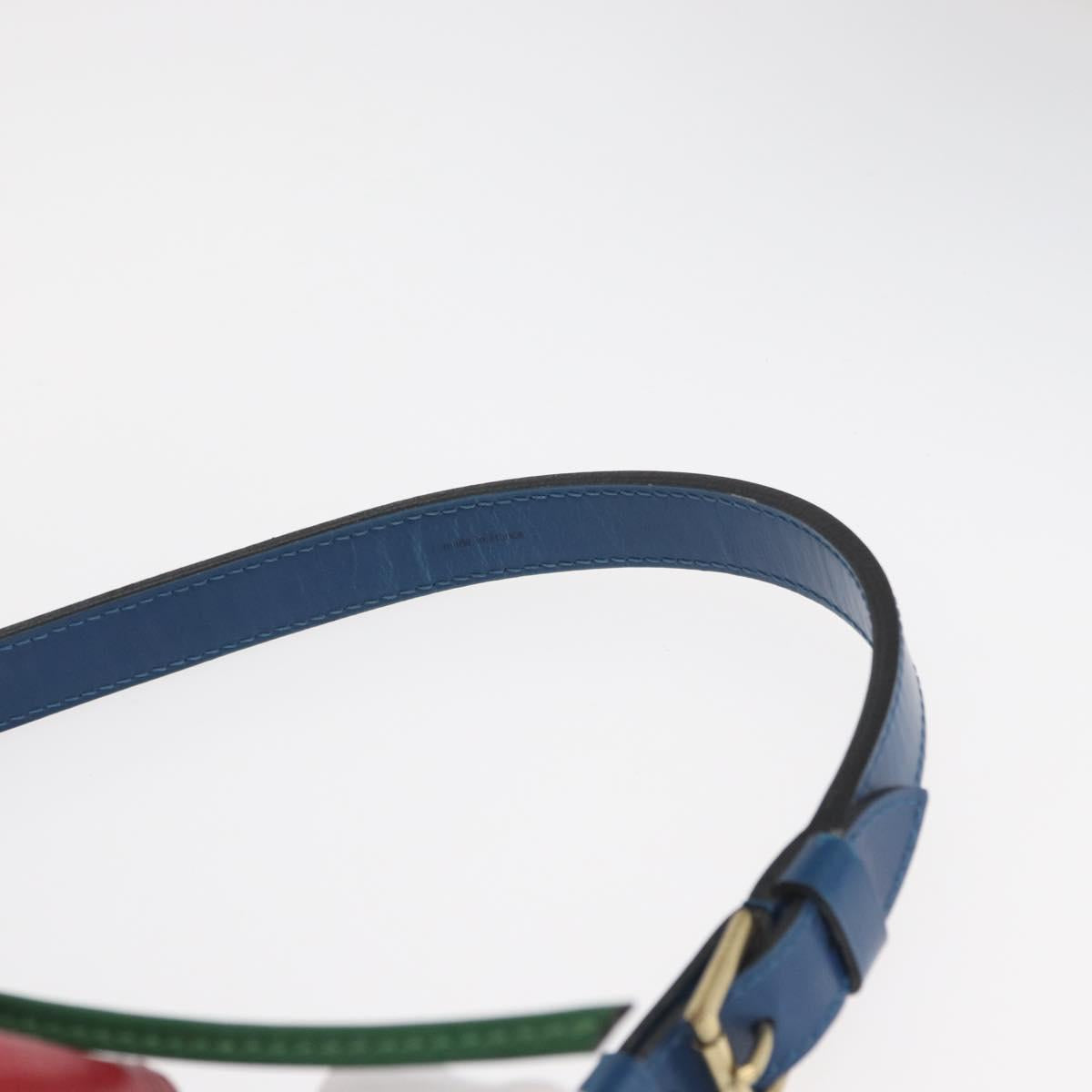 LOUIS VUITTON Epi Tricolor Noe Shoulder Bag Blue Red Green M44082 LV Auth 159684