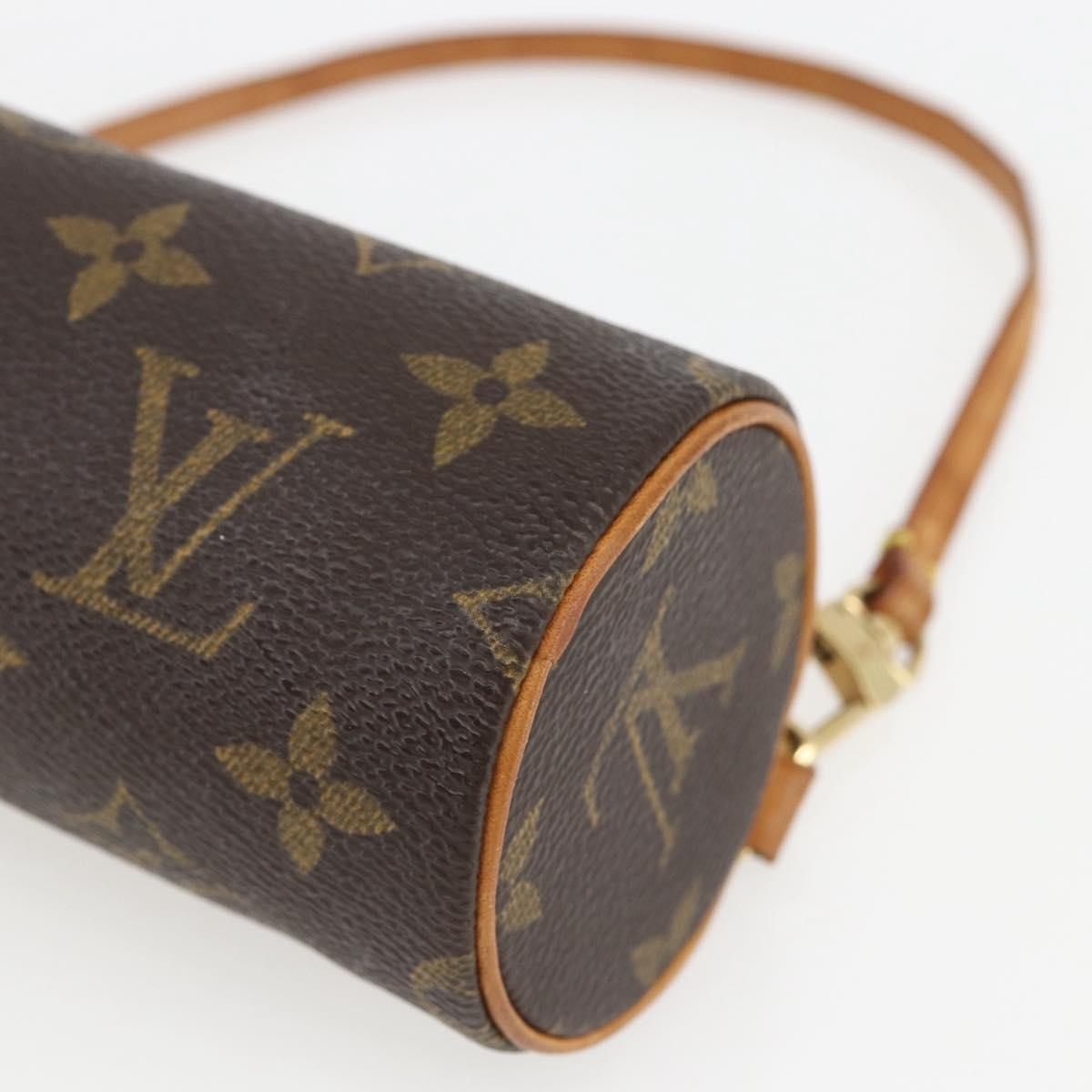 LOUIS VUITTON Monogram Papillon Pouch LV Auth 159697