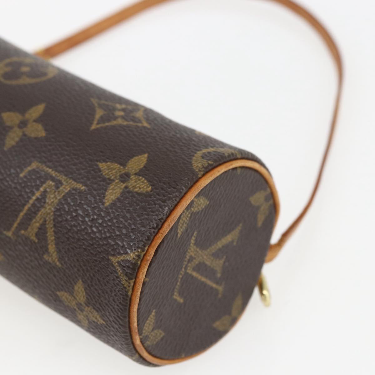 LOUIS VUITTON Monogram Papillon Pouch LV Auth 159697