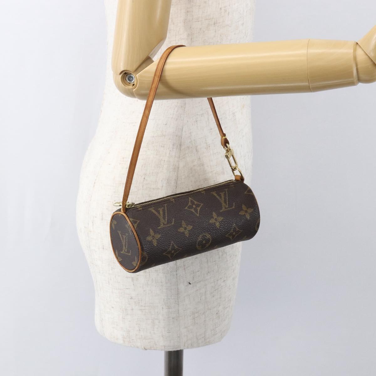LOUIS VUITTON Monogram Papillon Pouch LV Auth 159697