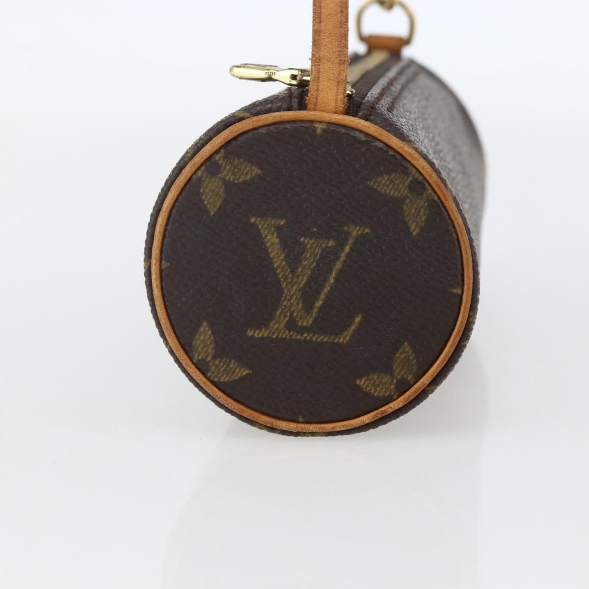 LOUIS VUITTON Monogram Papillon Pouch LV Auth 159697