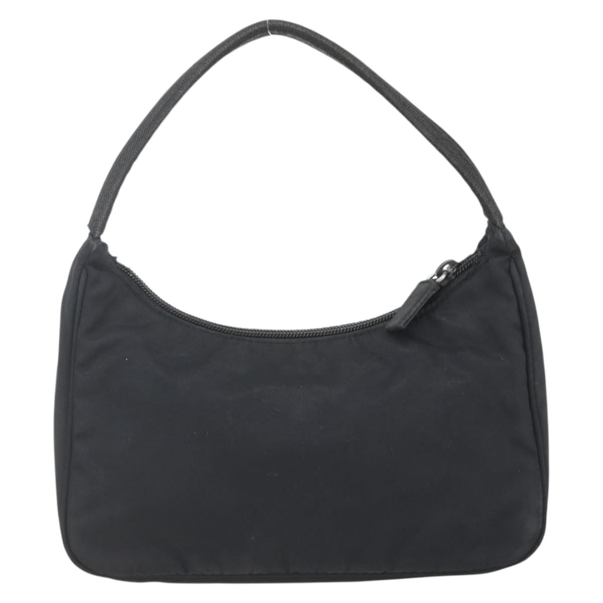 PRADA Hand Pouch Nylon Black Auth 159723