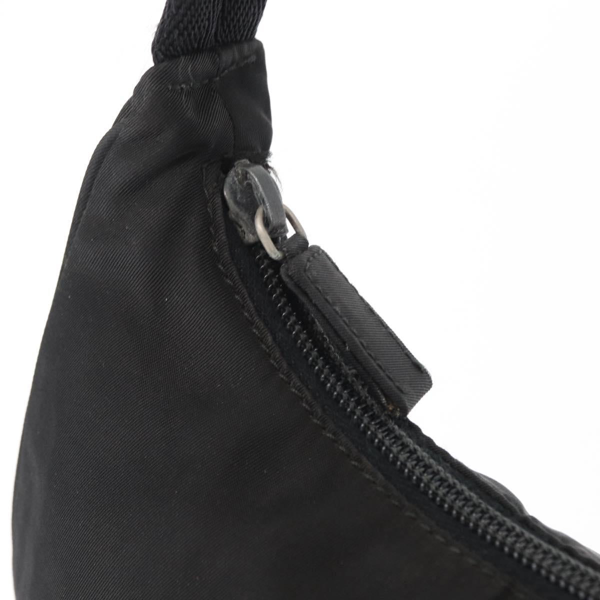 PRADA Hand Pouch Nylon Black Auth 159724