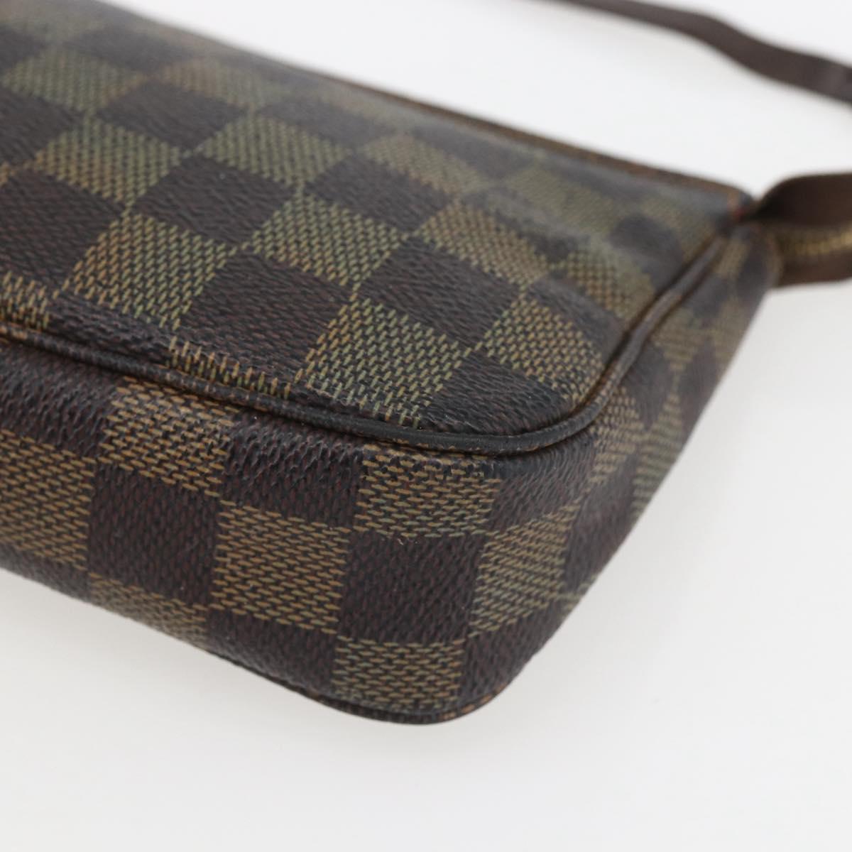 LOUIS VUITTON Damier Ebene Pochette Accessoires Pouch N41206 LV Auth 159769