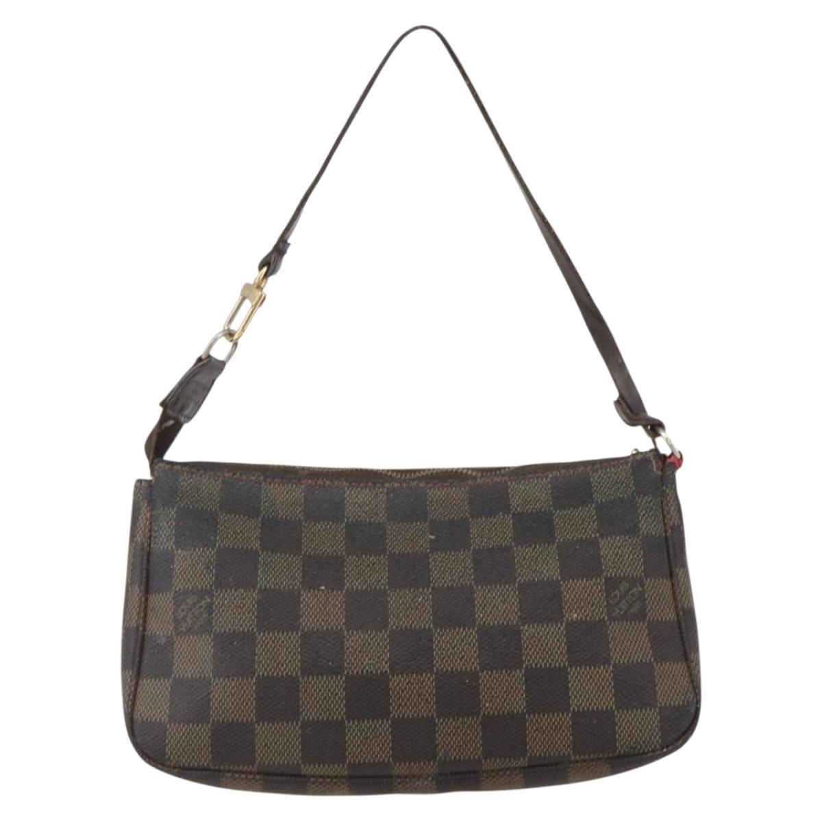 LOUIS VUITTON Damier Ebene Pochette Accessoires Pouch N41206 LV Auth 159769