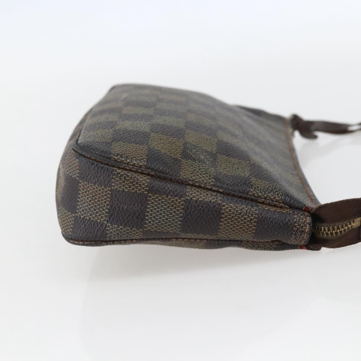 LOUIS VUITTON Damier Ebene Pochette Accessoires Pouch N41206 LV Auth 159769