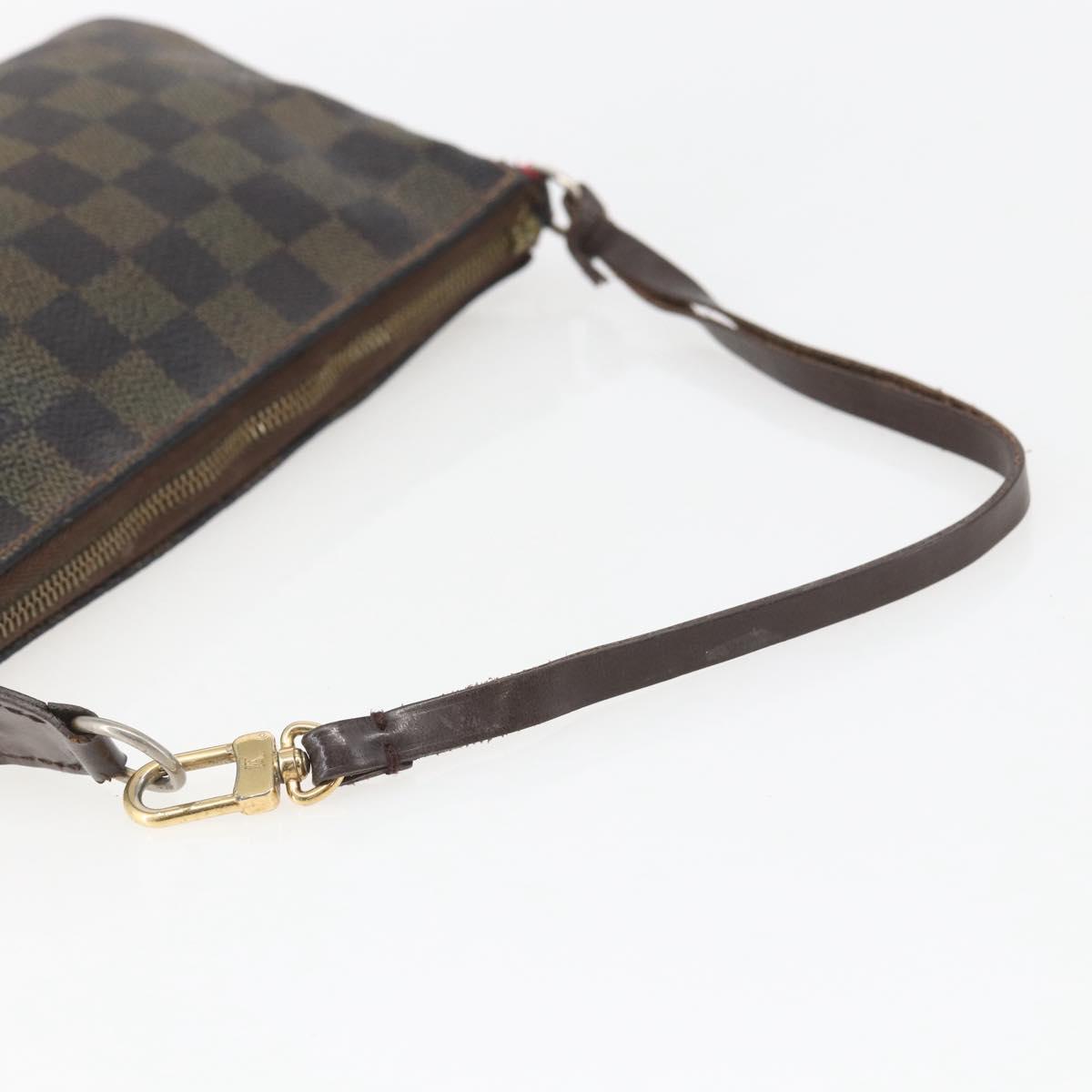 LOUIS VUITTON Damier Ebene Pochette Accessoires Pouch N41206 LV Auth 159769